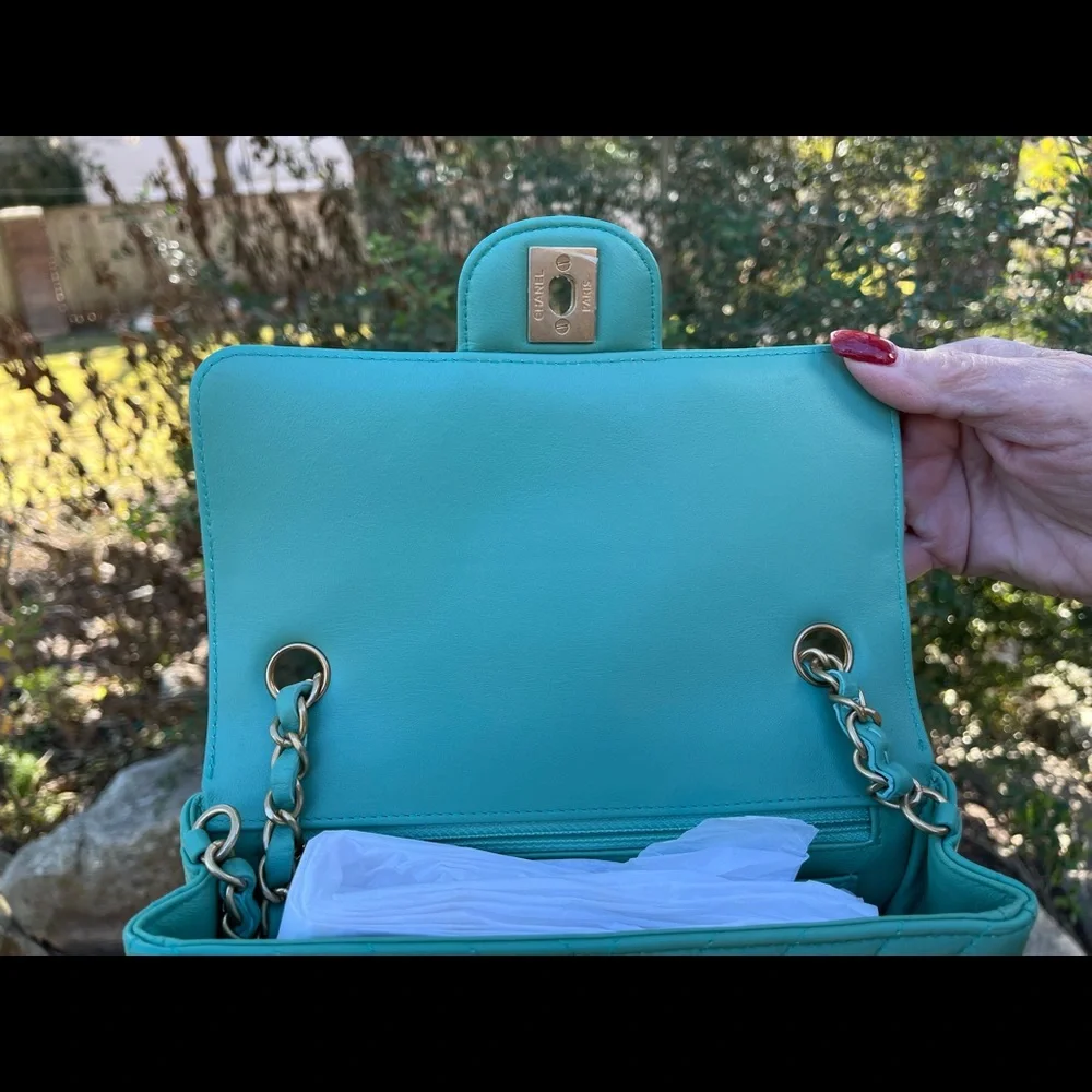 ❌SOLD❌Chanel 19s Mini Chevron Rectangular Flap - Picture 8 of 13